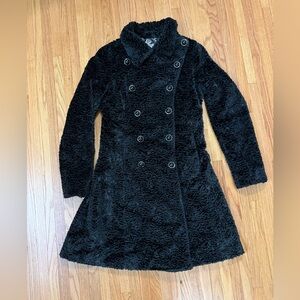 What Goes Around Comes Around Black Pea Coat